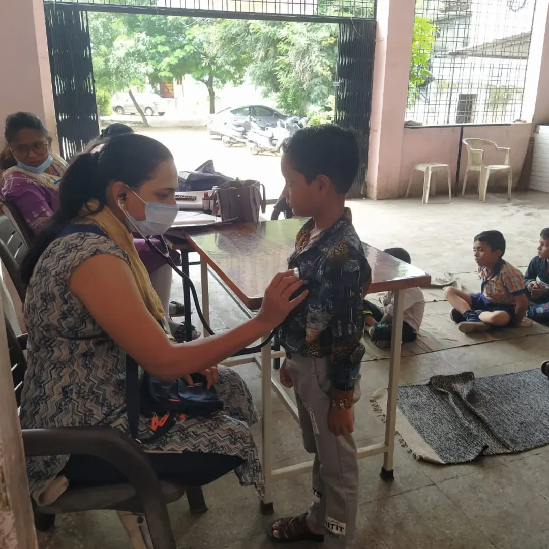 Satisfied students after checkup